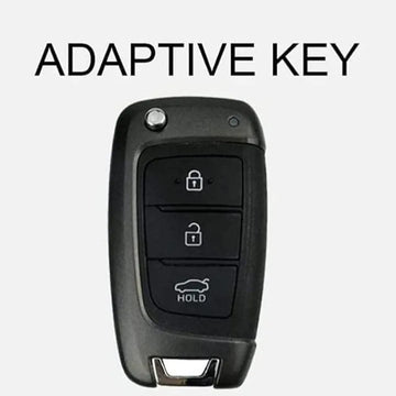 Hyundai Verna Old Flip Key Carbon Abs Keycase with Chain