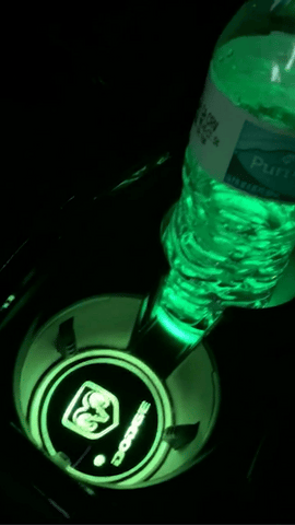 LED Car Cup Holder Lamp Light 2 pcs