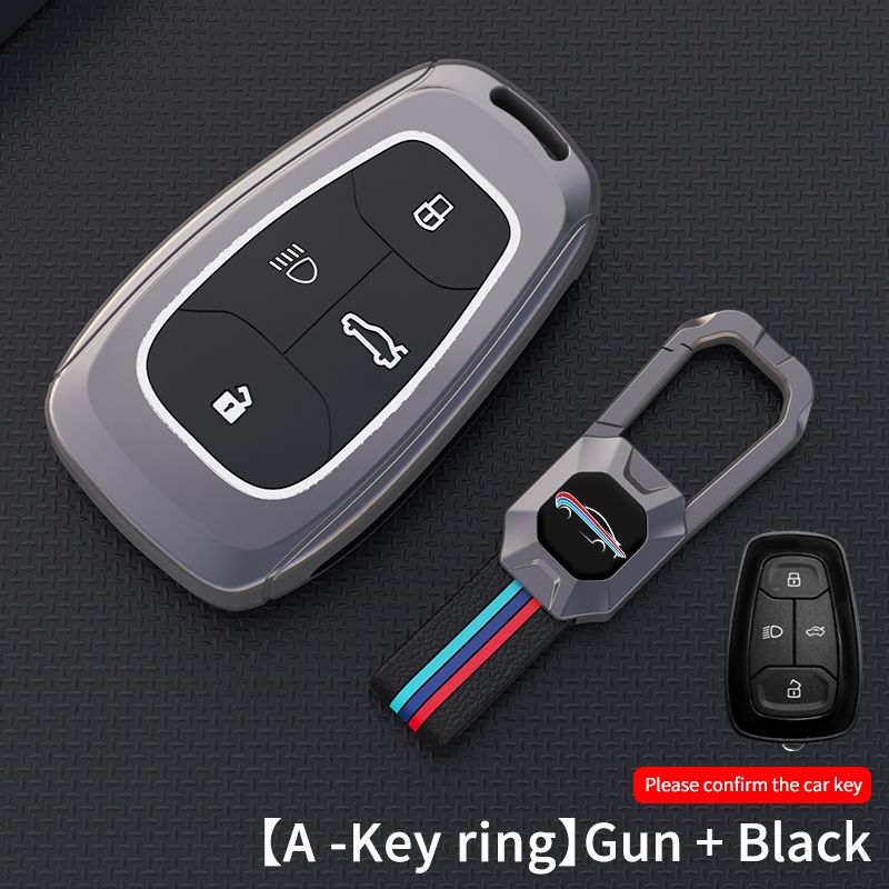 Tata Harrier/Safari/Nexon New Key Premium Metal Alloy Keycase with Holder &  Rope Chain