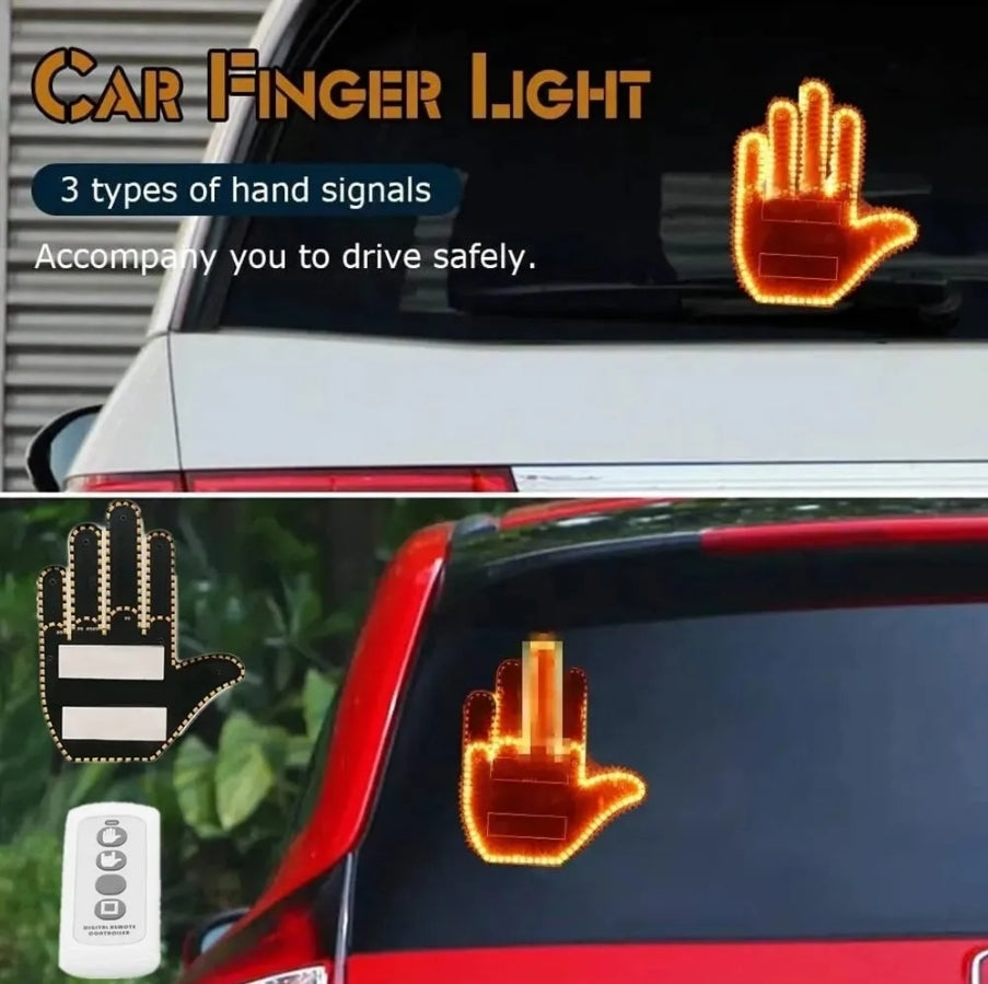 3in1 Car Finger Gesture Light with Remote Signs Gesture Light Car