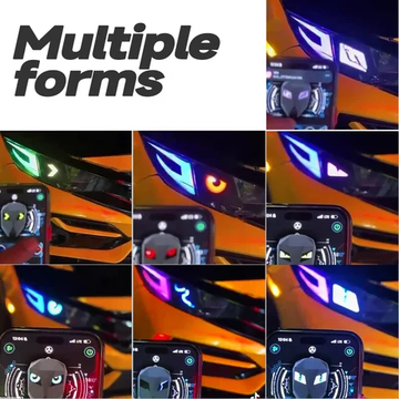 12V Car Animated Demon Eyes Display App Control LED Panel