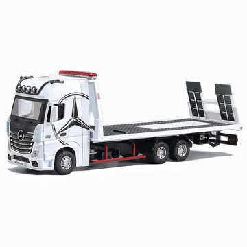 Mercedes Benz White Metal Diecast Truck 1:24