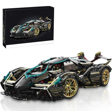 Lamborghini Concept V12 Version Building Blocks Car 922 Pcs, 1:14 Scale