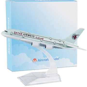 Qatar Airways A380 Aeroplane Diecast Model 16 CM