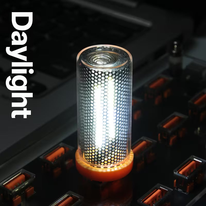 Touch-Sensitive RGB Color-Changing LED Glass Bottle Lamp - Dimmable USB-Powered Night Light 2 Pcs Set