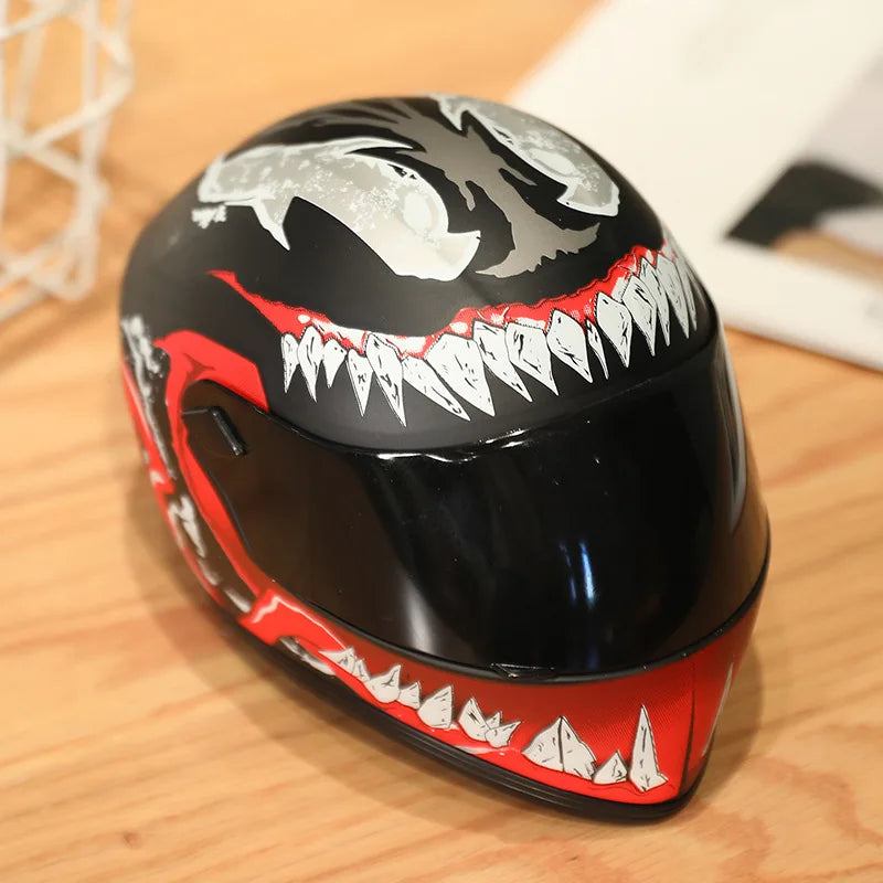 30CM Super Cool Motorcycle Bear Doll Locomotive Teddy Bear Mini Helmet Bear