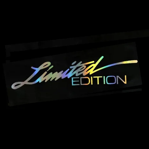 Limited Edition Reflective Sticker 16x4 cm Buy 1 Get 1 Free