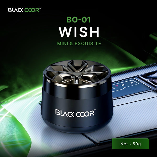 BLACK ODOR Car Perfume BO-01 | Premium Mini Gel Air Freshener for Elegant Fragrance