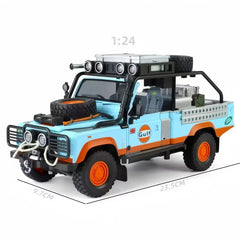 Defender 90 Gulf Metal Diecast Car 1:24 (21x8 cm)
