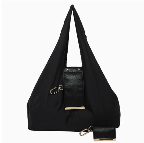 Foldable Tote Shopping Shoulder Bag - Compact & Spacious for Daily Commute, Shopping & Travel