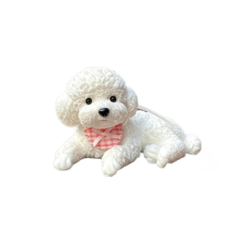 Simulation Teddy Nibbling TPR Material Toy Car Central Control Island Decoration