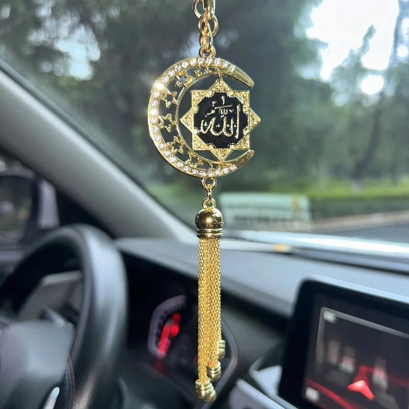 Islamic Car Hanging Ornament Interior Spiritual Gift for Drivers Islamic Art Elegant Accessory