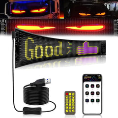 5V Programmable RGB LED Matrix Pixel Panel Flexible Advertising RGB Scroll Message Board for Car Rear Window