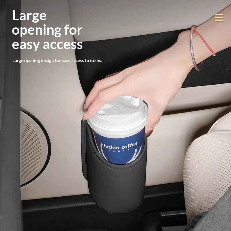Car Organizer Multifunctional Leather Holder and Storage Box for Car Door & Vent
