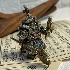 Vintage Medieval Soldier Figurine Statue Magnetic Ornament
