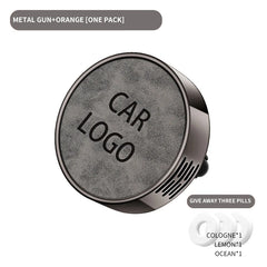 Car Aroma Diffuser Air Outlet Ornament Zinc Alloy Leather Material