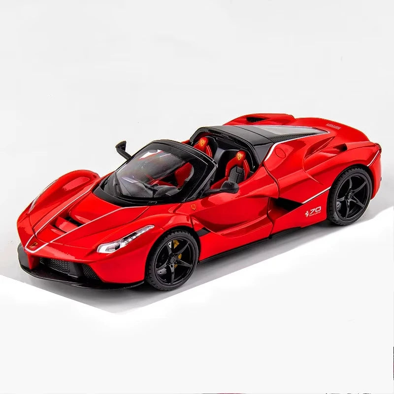 Ferrari Laferrari Open Top Metal Diecast Car 1:24 (20x8 cm)