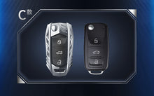 Load image into Gallery viewer, Skoda/Volkswagen Old Flip Key Armour Metal Alloy Keycase with Holder &amp; Rope Chain