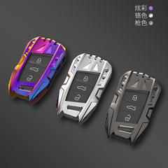 Skoda/Volkswagen New Keyless Remote Key Armour Metal Alloy Keycase with Holder & Rope Chain