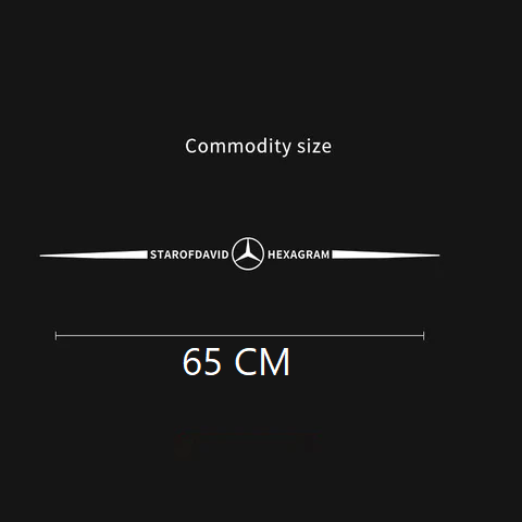 Star Of David Laser Reflective Car Sticker 2 Pcs