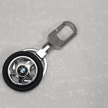 Load image into Gallery viewer, Tyre Wheel Logo Car Keychain