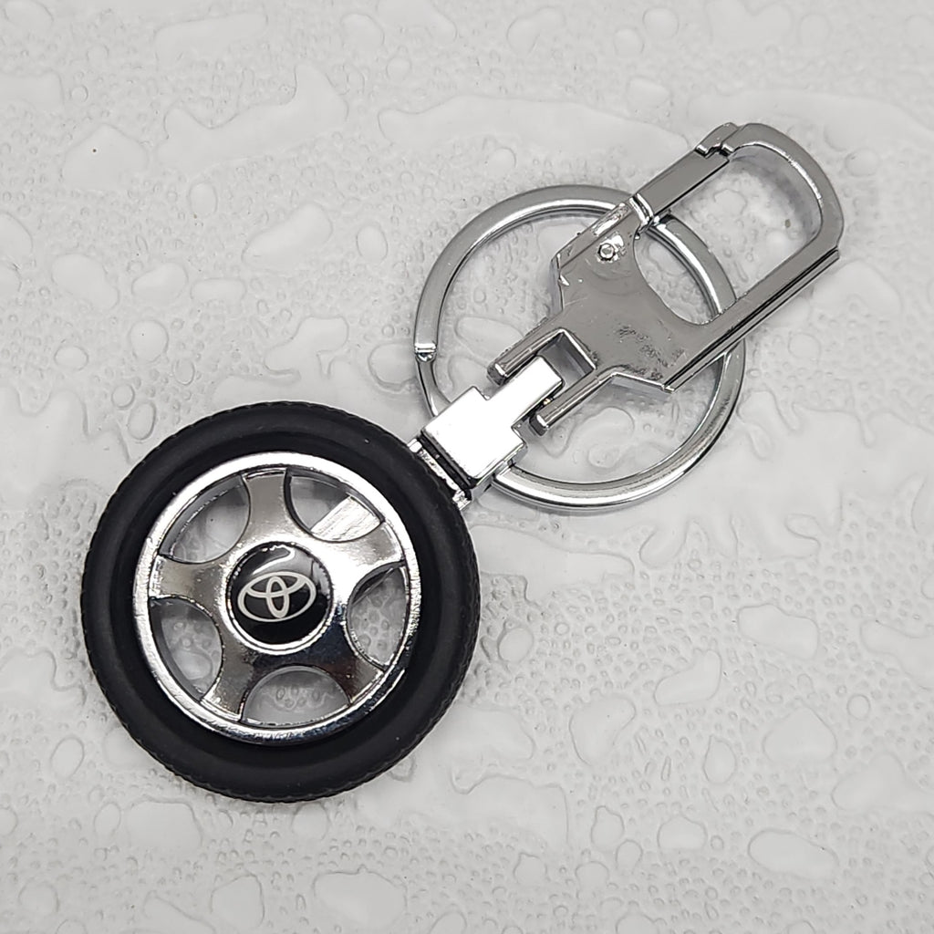 Tyre Wheel Logo Car Keychain