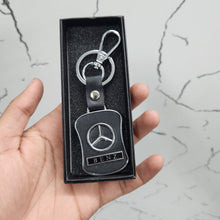 Load image into Gallery viewer, Leather Metal Souvenir Logo Car Keychain