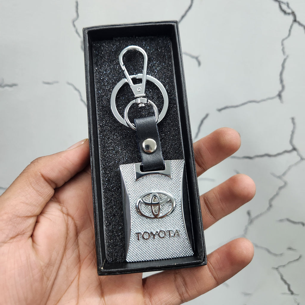 Crystal Logo Car Keychain