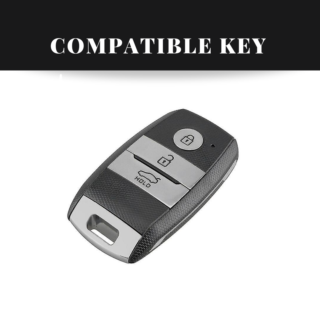 Kia Seltos/Carens/Sonet (Keyless 3 Button Key) Premium Keycase