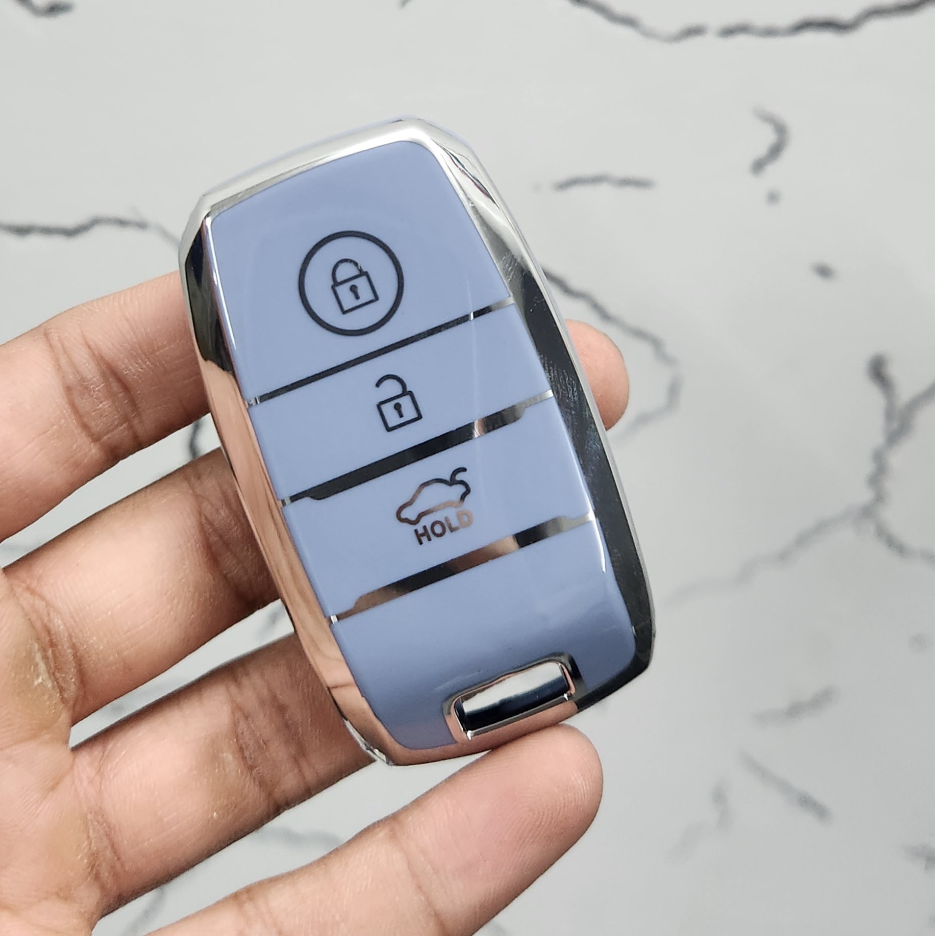Kia Seltos/Carens/Sonet (Keyless 3 Button Key) Premium Keycase