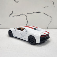 Load image into Gallery viewer, Bugatti White Diecast Model Car 1:43