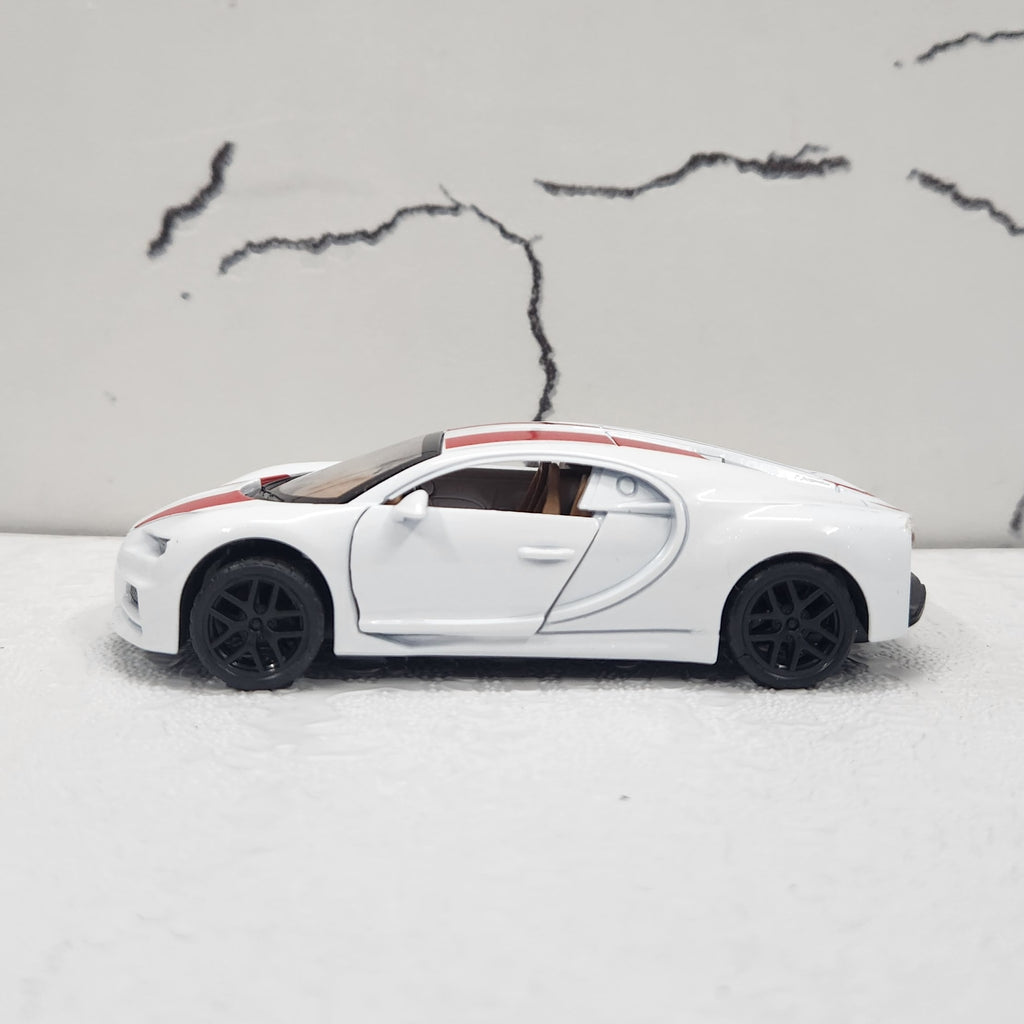 Bugatti White Diecast Model Car 1:43