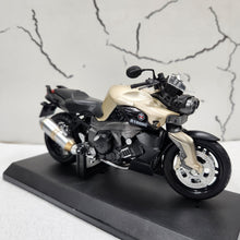 Load image into Gallery viewer, BMW Beige Diecast Metal Bike 1:12