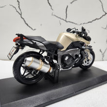 Load image into Gallery viewer, BMW Beige Diecast Metal Bike 1:12