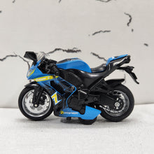 Load image into Gallery viewer, Super Bike Miami Blue Diecast Metal Bike 1:14