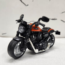 Load image into Gallery viewer, Harley Davidson Orange Diecast Metal Bike 1:14