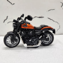 Load image into Gallery viewer, Harley Davidson Orange Diecast Metal Bike 1:14