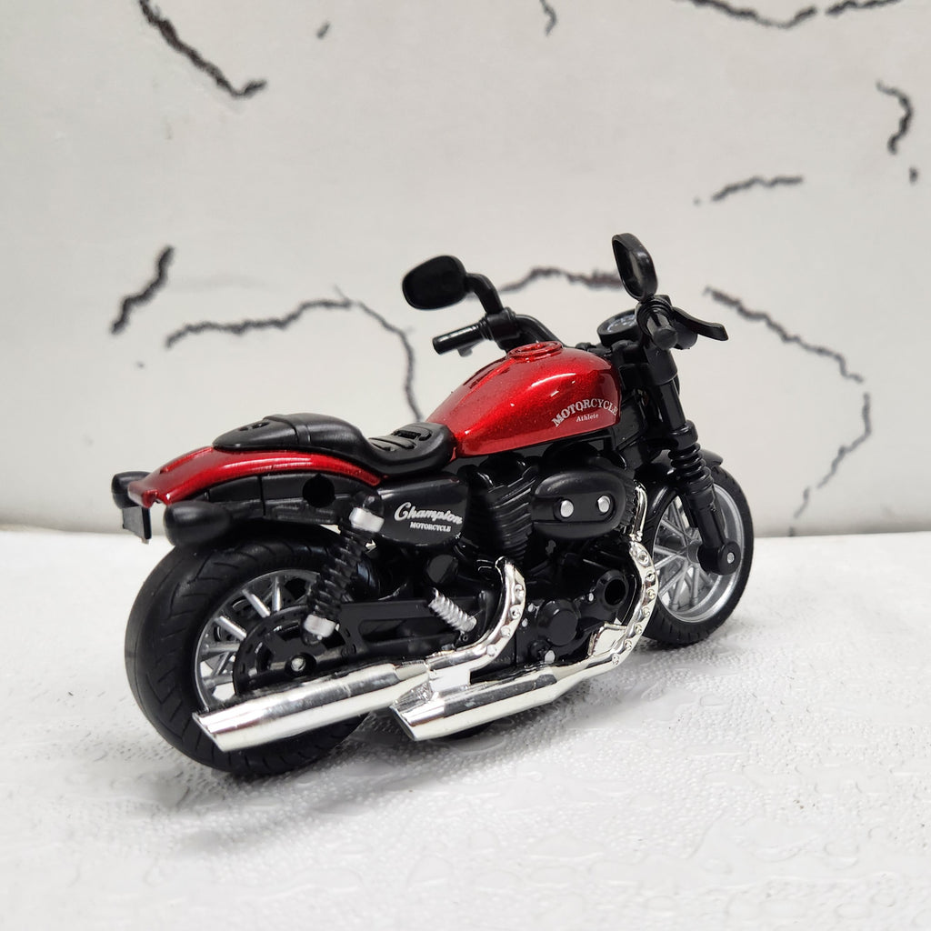 Harley Davidson Red Diecast Metal Bike 1:14