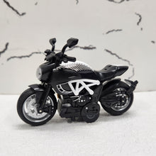 Load image into Gallery viewer, Warrior Motorcycle Black Diecast Metal Bike 1:14