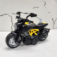 Load image into Gallery viewer, Warrior Motorcycle Yellow Diecast Metal Bike 1:14