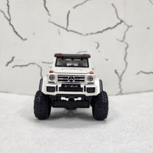 Load image into Gallery viewer, Mercedes G Wagon G500 Uplifted White Metal Diecast Car 1:32 (14x5 cm)