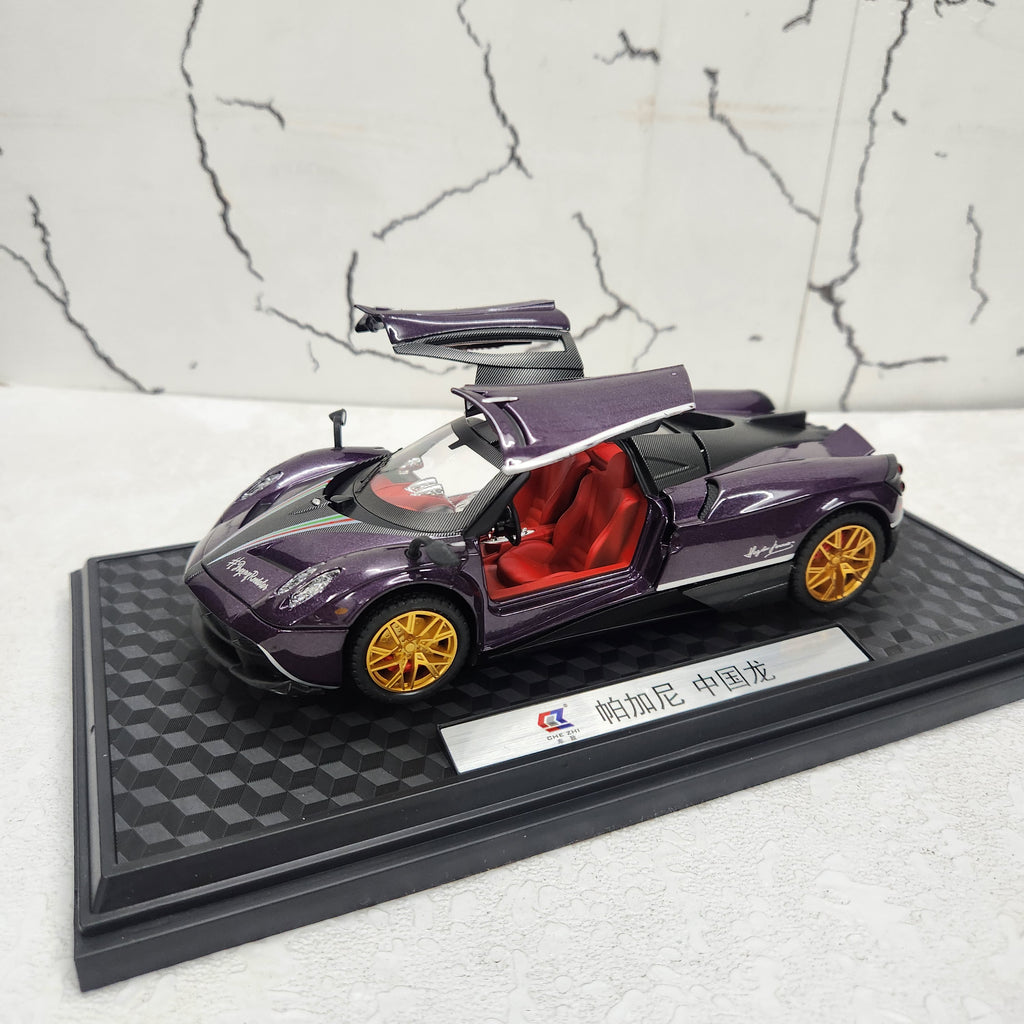 Pagani Huayra Purple Metal Diecast Car 1:24 (20x8 cm)