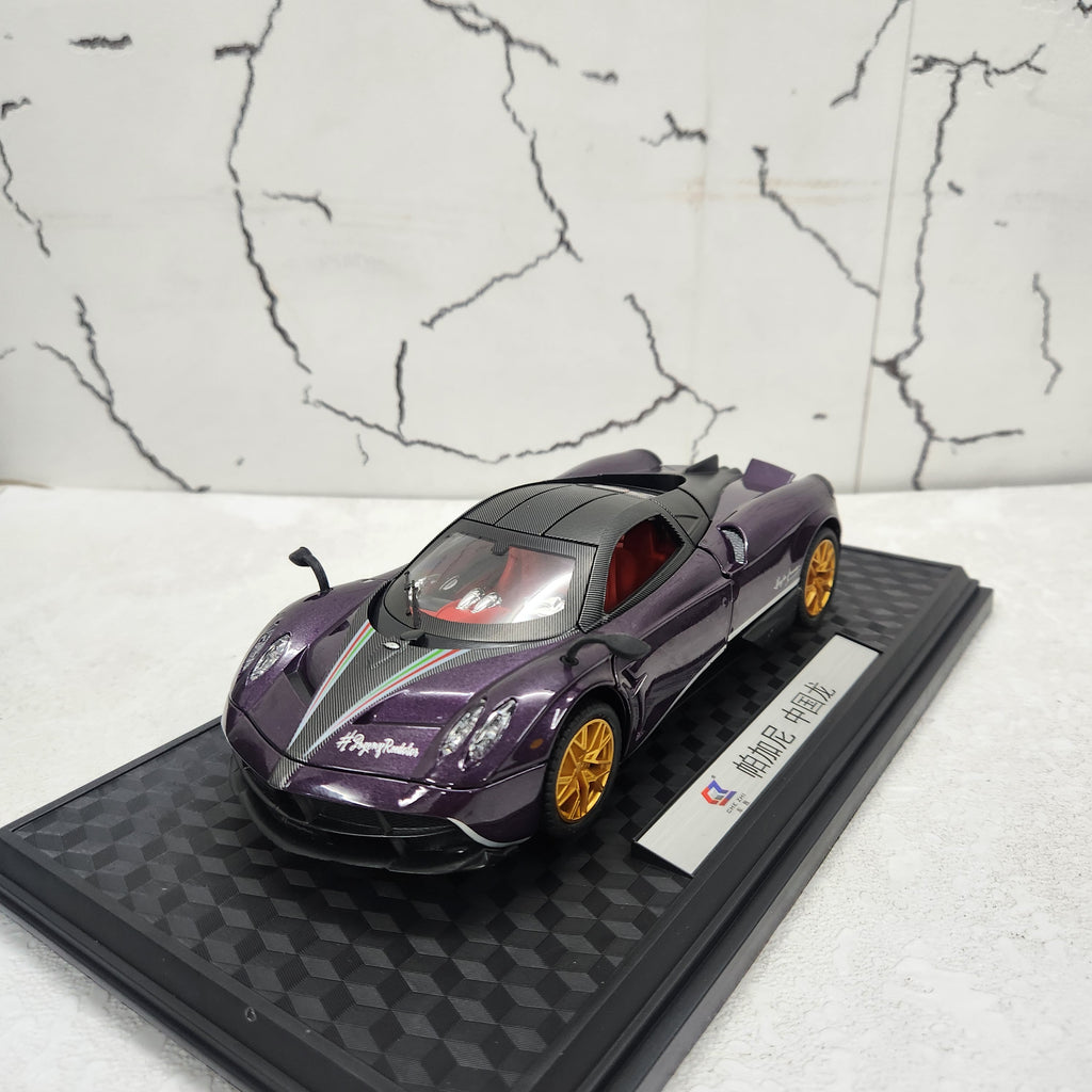 Pagani Huayra Purple Metal Diecast Car 1:24 (20x8 cm)