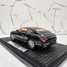 Load image into Gallery viewer, Bentley Continental GT Black Metal Diecast Car 1:24 (20x8 cm)