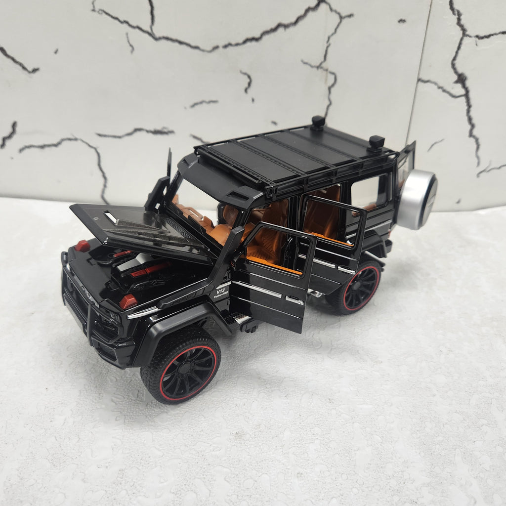 G Wagon Offroad Black Metal Diecast Car 1:22 (20x8 cm)