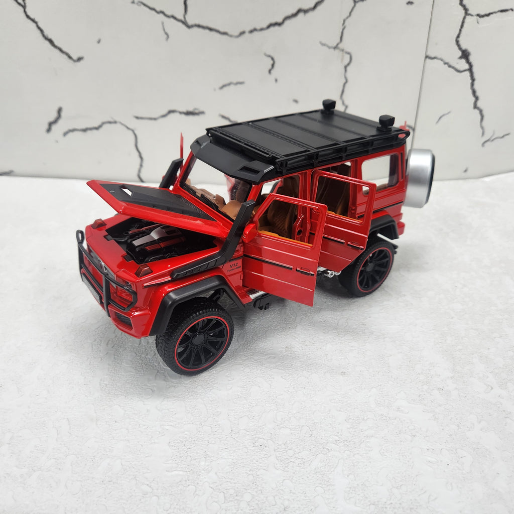 G Wagon Offroad Red Metal Diecast Car 1:22 (20x8 cm)