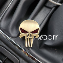Load image into Gallery viewer, 3D Skull Metal Sticker Decal Gold (5.5x4 cm)