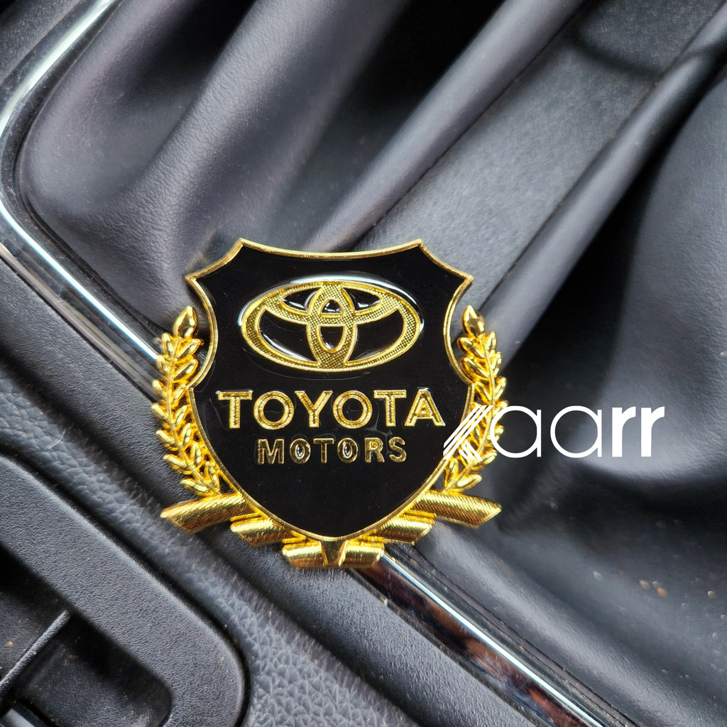 3D Owners Club v2.0 Car Metal Emblem Badge Sticker Decal (Gold)