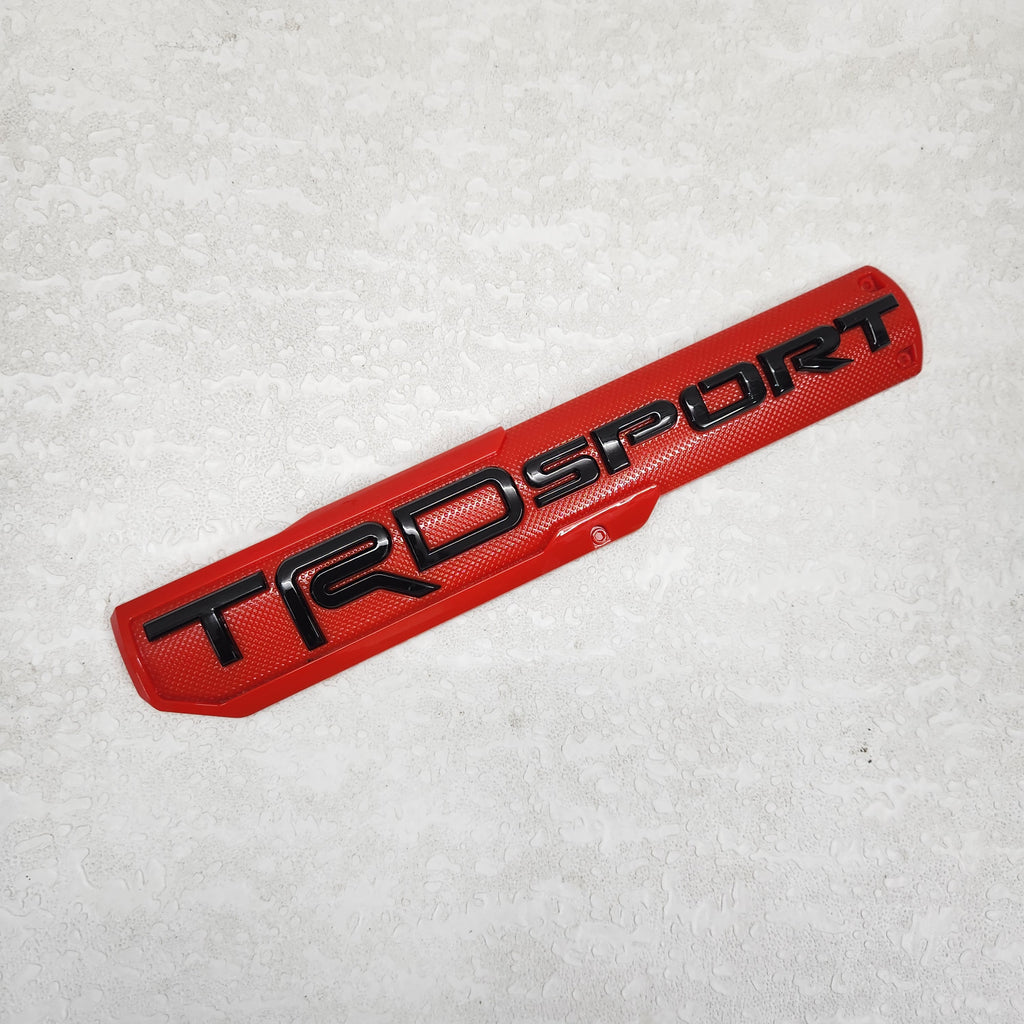 3D TRD SPORT Sticker Decal Black/Red (30 x 6 cm)