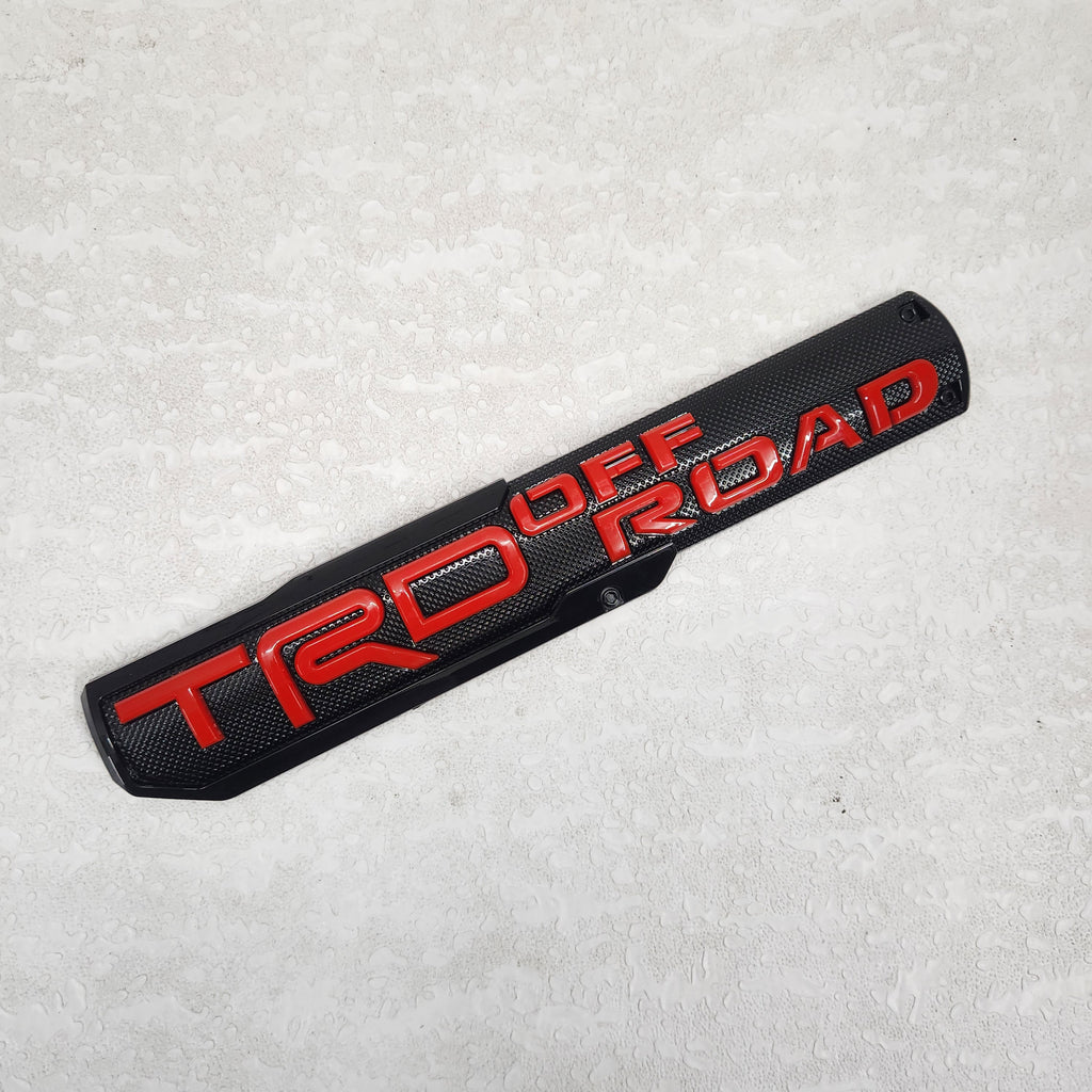 3D TRD Off Road Sticker Decal Red (30 x 6 cm)